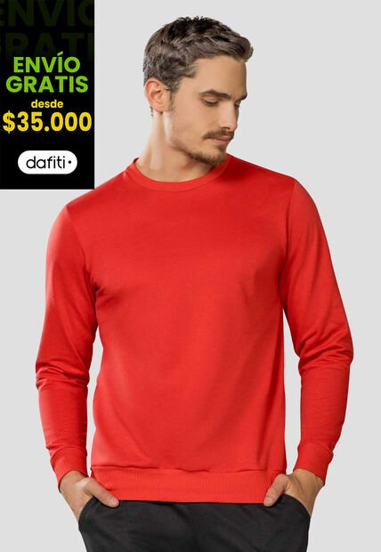 Buzo Hombre Rojo Mp 86579
