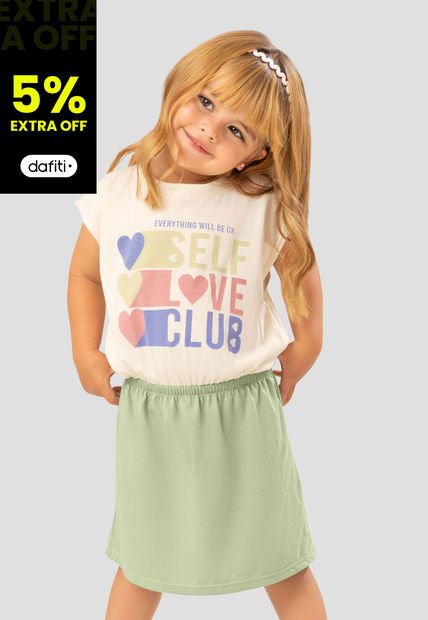Vestido Paq X2 Infantil Femenino Bicolor Mp 108196