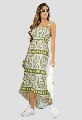 Vestido Largo Mujer Estampado Mp 113010 MP