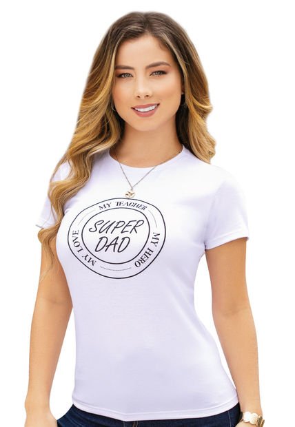 Camiseta Mujer Blanco Mp 6591