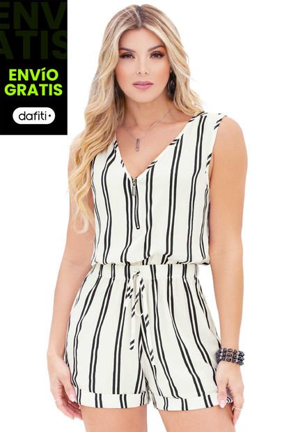 Enterizo Corto Mujer Multicolor Mp 88365