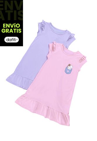 Vestido Paq X2 Infantil Multicolor Mp 1156 MP