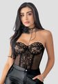 Corset Mujer Negro Mp 110587 de MP