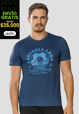 Camiseta Hombre Azul Profundo Mp 113611 MP