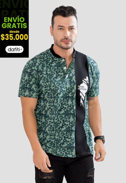 Polo Hombre Verde Mp 104554