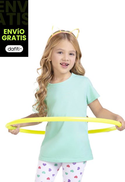Camiseta Paq X2 Infantil Femenino Multicolor Mp 4120