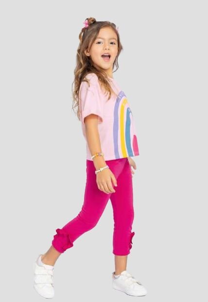 Conjunto Infantil Femenino Rosa-Magenta Vivo Mp 111106
