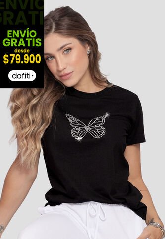 Camiseta Mujer Negro Mp 110786 MP