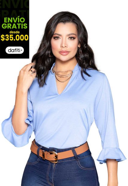 Blusa Mujer Azul Mp 861