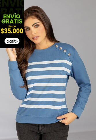 Buzo Mujer Azul Indigo Mp 113077 MP