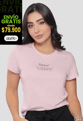 Camiseta Mujer Rosa Mp 110787 MP