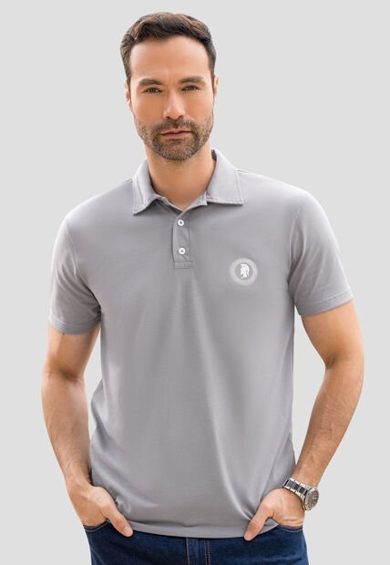 Polo Hombre Gris Claro Mp 110745