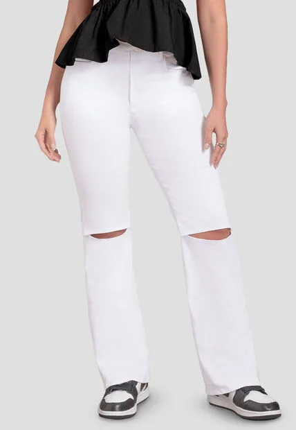 Pantalón Mujer Blanco Mp 110991