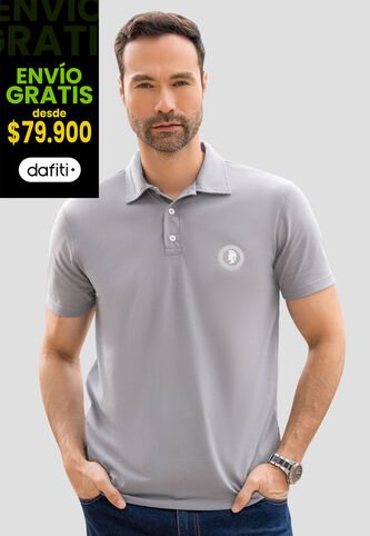 Polo Hombre Gris Claro Mp 110745 MP