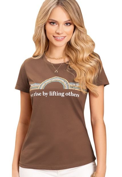 Camiseta Para Mujer Café Mp - Compra Ahora | Dafiti Colombia