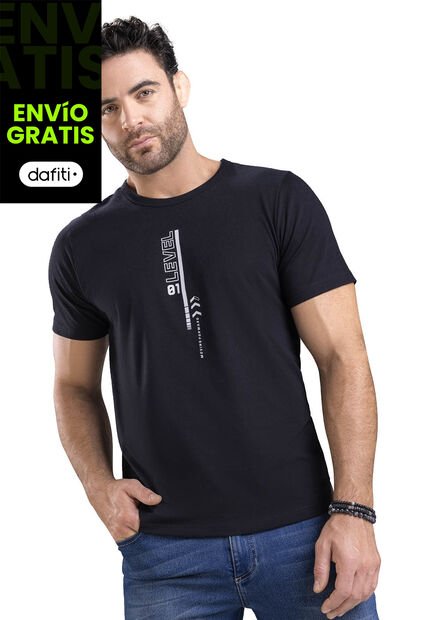 Camiseta Masculino Negro Mp 5259