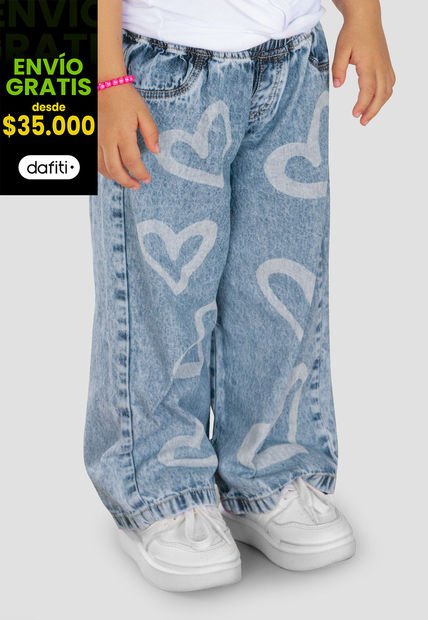 Pantalón Infantil Niñas Azul Claro Mp 103246