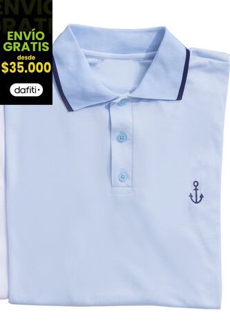 Polo Hombre Azul Mp 102477 MP