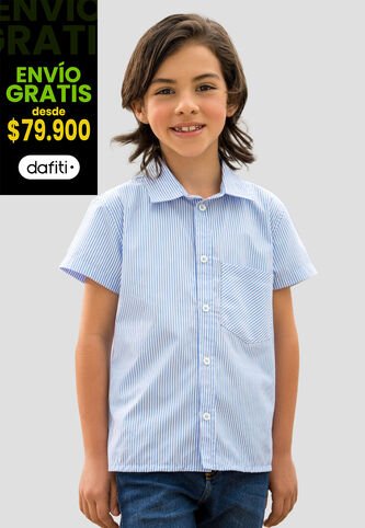 Camisa Infantil Niños Azul Baby Mp 110869 MP