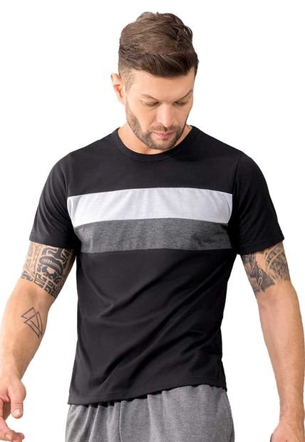 Camiseta Hombre Negro Mp 32590