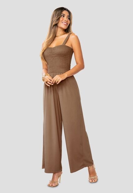 Enterizo Largo Mujer Chocolate Mp 1064