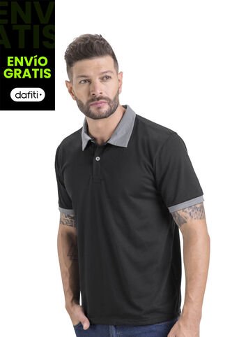 Polo Masculino Negro Mp 3354 MP