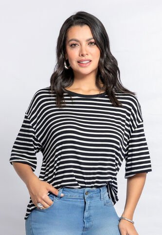 Camiseta Mujer Blanco-Negro Mp 110852 MP