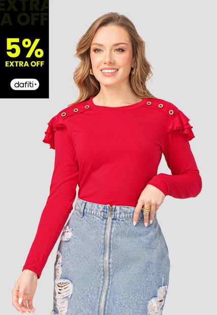 Camibuzo Mujer Rojo Mp 106974