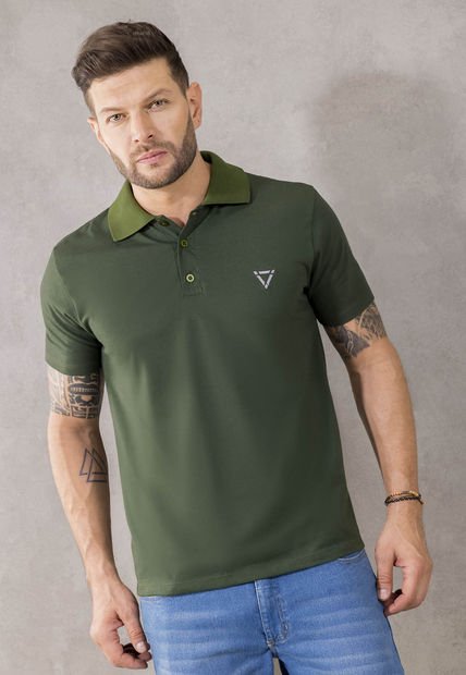 Polo Hombre Verde Mp 1097