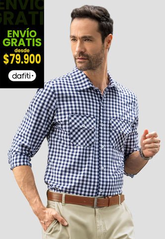 Camisa Hombre Azul Mp 110842 MP