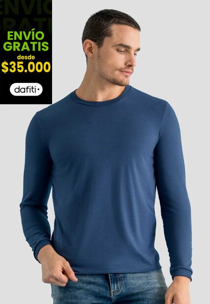 Camibuzo Hombre Azul Profundo Mp 113059