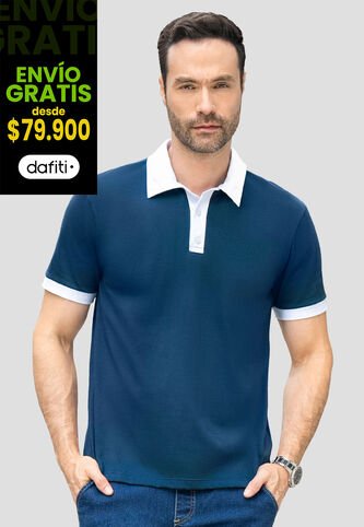 Polo Hombre Azul Profundo Mp 110746 MP