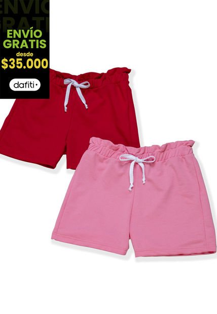 Short Paq X2 Infantil Multicolor Mp 34558