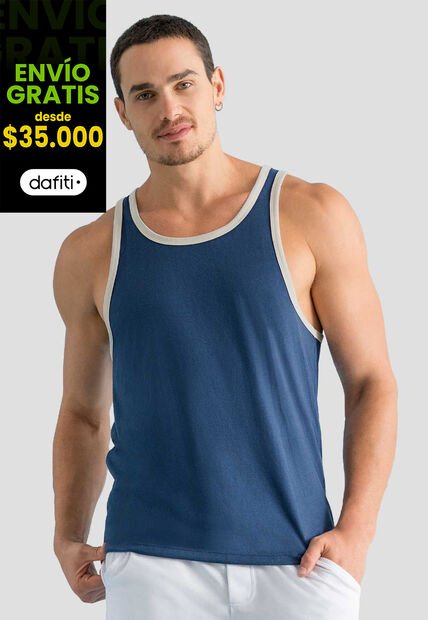 Camisilla Hombre Azul Profundo Mp 1944