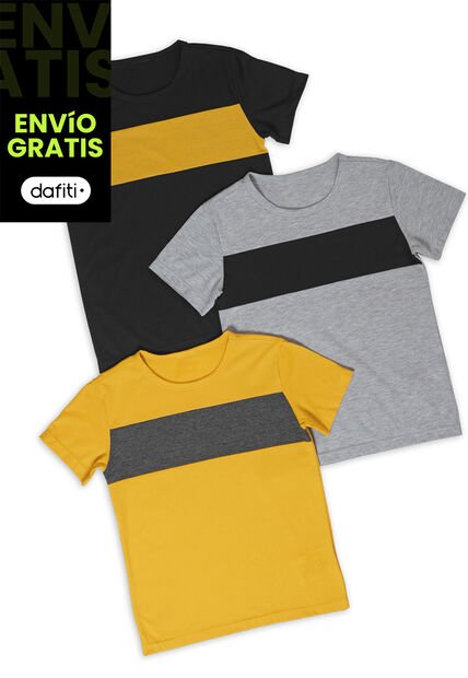Camiseta Infantil Gris Jaspe Mp 89907