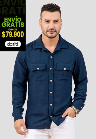 Camisa Hombre Azul Profundo Mp 110532 MP