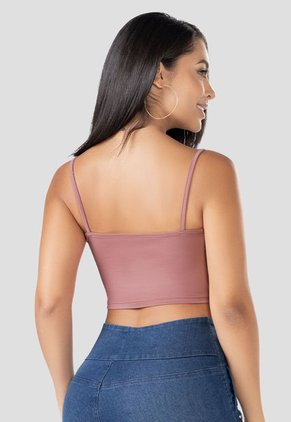 Crop Top Mujer Palo De Rosa Mp 100229
