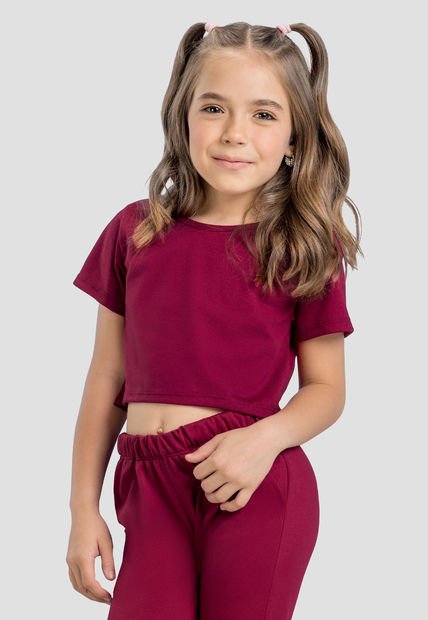 Crop Top Infantil Femenino Cereza Mp 4132