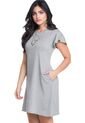 Vestido Corto Para Mujer Gris Jaspe MP de MP
