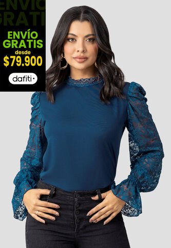 Blusa Mujer Azul Profundo Mp 110416 MP