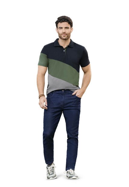 Jean Masculino Azul Oscuro Mp 6777