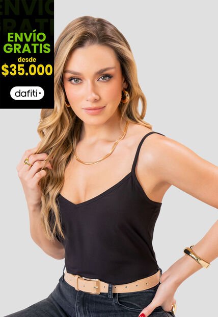 Blusa Mujer Negro Mp 112385