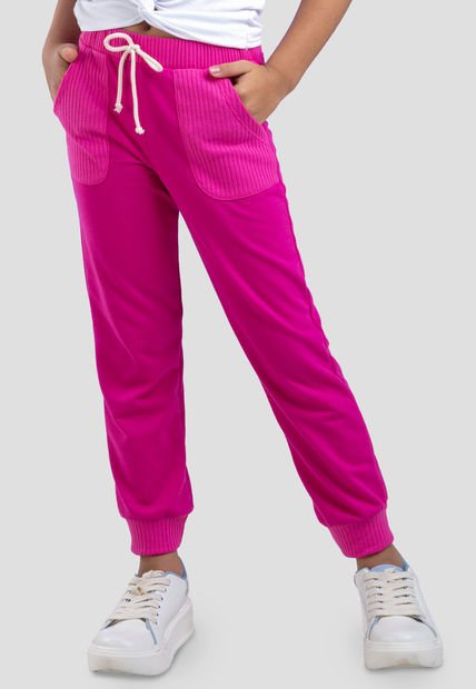Jogger Infantil Femenino Fucsia Mp 33640