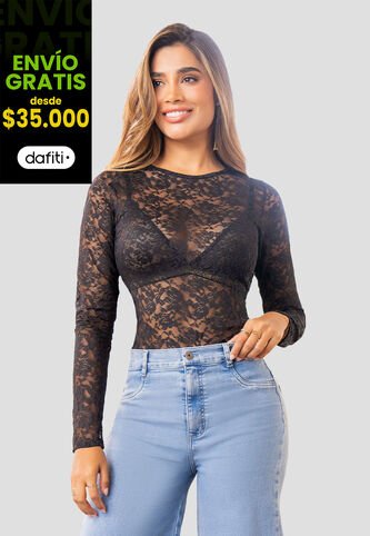 Camibuzo Mujer Negro Mp 112654 MP