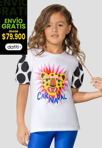 Camiseta Paq X2 Infantil Femenino Multicolor Mp 110591 MP
