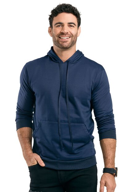 Hoodie Hombre Azul Mp 89754