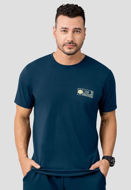 Camiseta Hombre Azul Profundo Mp 110526