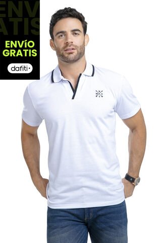 Polo Hombre Blanco Mp 87630 MP