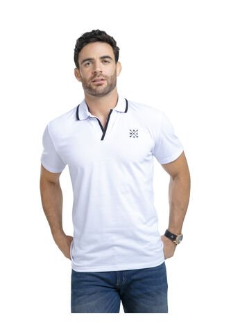 Polo Hombre Blanco Mp 87630 MP