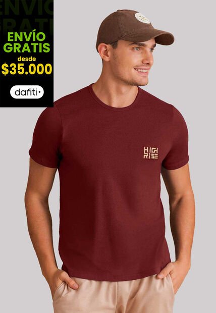 Camiseta Hombre Merlot Mp 101746